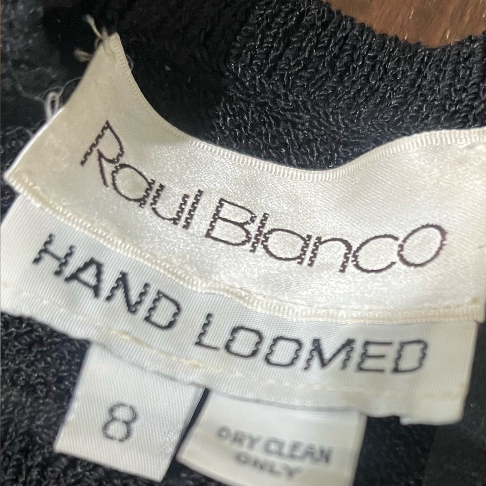 Vintage Raul Blanco Knit Rhinestone Disc Sweater 6 - Picture 4 of 4